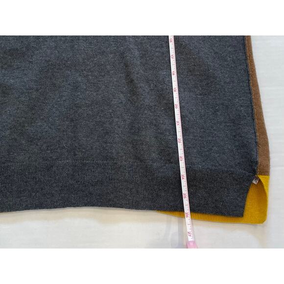 Toad & Co Lambswool Blend Colorblock Neutrals Trillium Crewneck Sweater, S - Picture 12 of 12